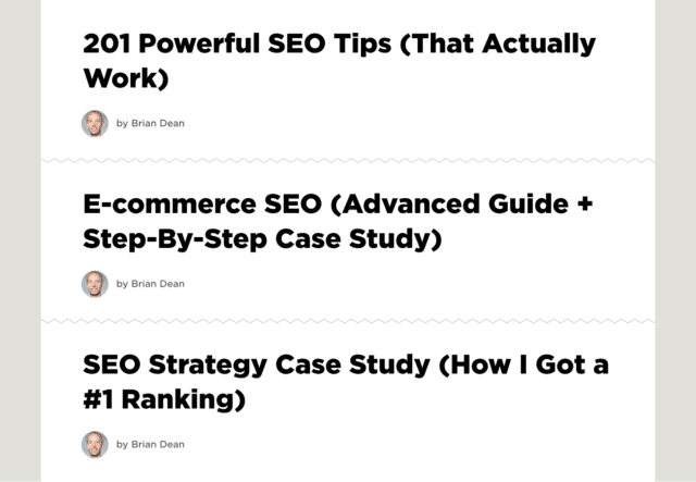 برایان دین مدیر سایت بک لینکو هم از علامت پرانتز دائما در عنوان نویسی کمک میگیرد